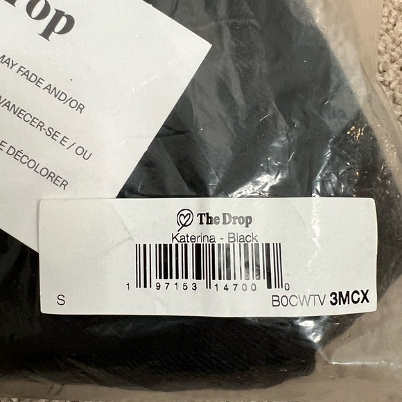 NWT! The Drop Black Denim Katerina Button-Up Long Sleeve Dress. Size Small. - Picture 11 of 12